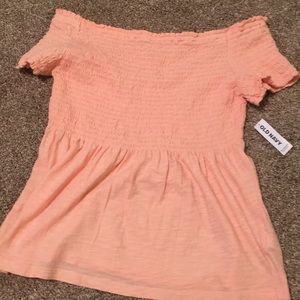 Pink off the shoulder top